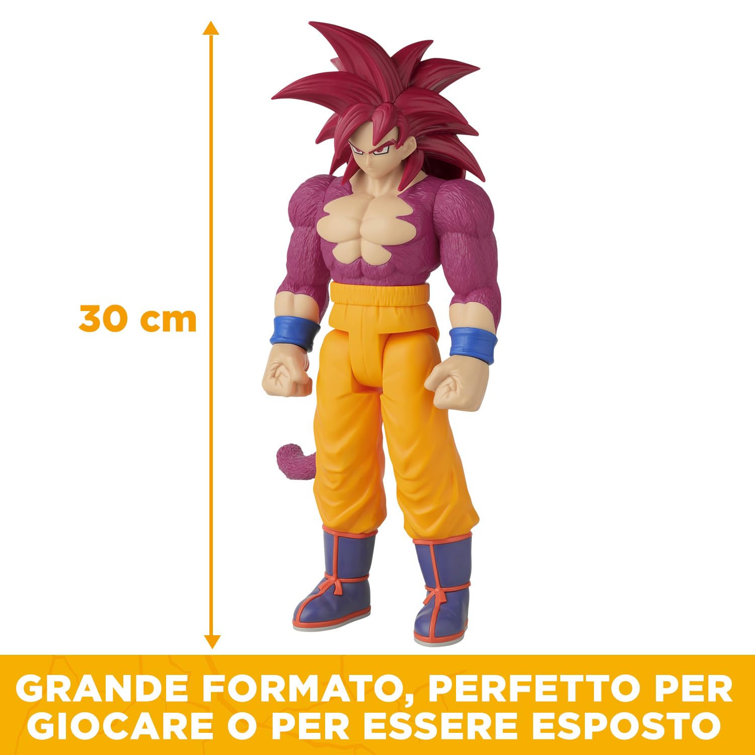 BANDAI – Dragon Ball Daima Super Saiyan 4 Goku – Action figure Limit Breaker 30 cm Goku SSJ4 – Licenza ufficiale Dragon Ball Daima – Idea regalo Grande figura – Giocattolo dai 4 anni in su – 40903