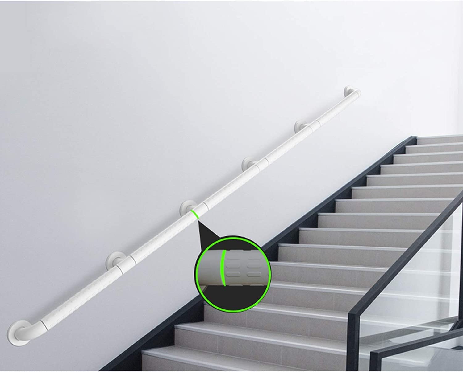 Rampe d'escalier contre les chutes tige de support sécurité inox salle de bain