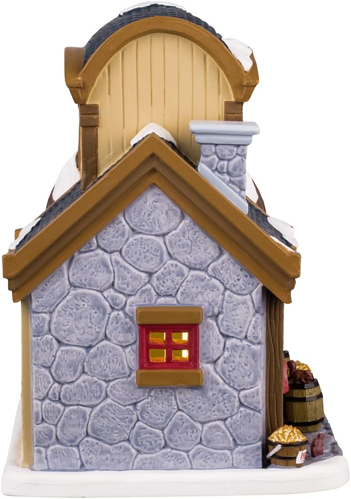 Lemax The Nut Hut #45254 - Porcelain Rustic Decorative Building - Brown - Tabletop - Christmas