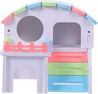 Uonlytech White Plastic Hamster House, Comfortable Nest for Hedgehogs
