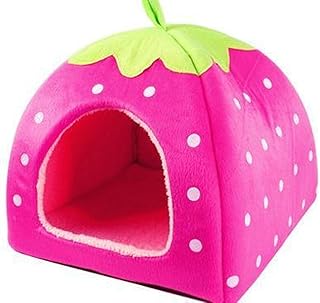 Animal Dog House Queen Taille Dog Dog Tente de Chien Tente de Chien de la Lapin Chat Chaude Chaude Chaude chenil Tampon Peluche Chien lit Double Usage Pliable
