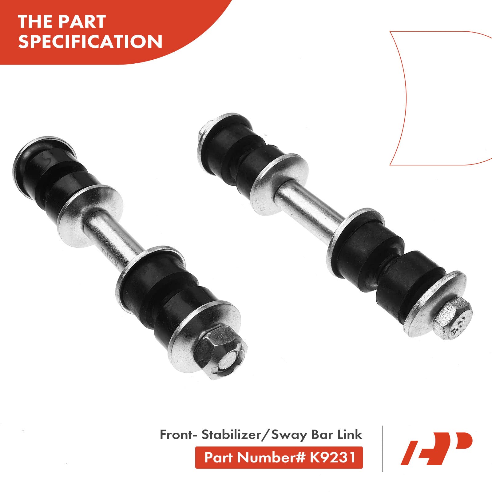 A-Premium Set of 8, Front Sway Bar Link, Upper Ball Joint, Inner