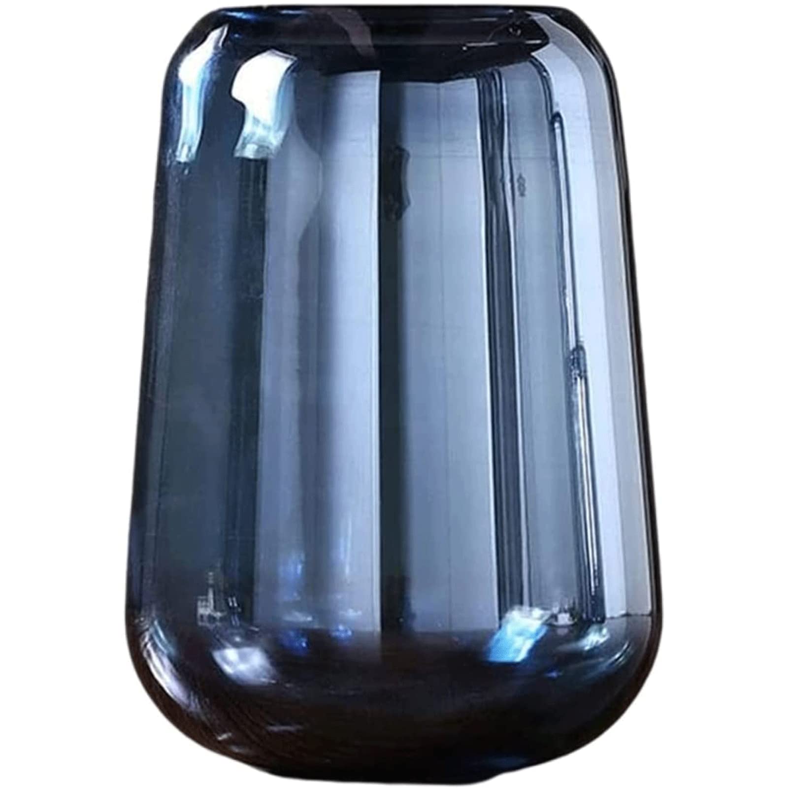 Ngdfgr As Known Fashion Simple And Modern Vase Plating Blue Flower Vases Nordic Hand Blown Minimalist The Vase Eclectic Flowerpot For Home Decoration (A),A