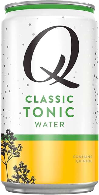 Q Mixers Classic Tonic, Premium Tonic Water: Real Ingredients & Less Sweet, 7.5 Fl Oz (Pack of 24)