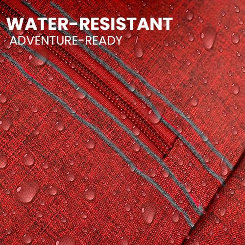 Image of RIVACASE Alpendorf 7560 Red Laptop Canvas Water Resistant Backpack 15.6 inch Inches