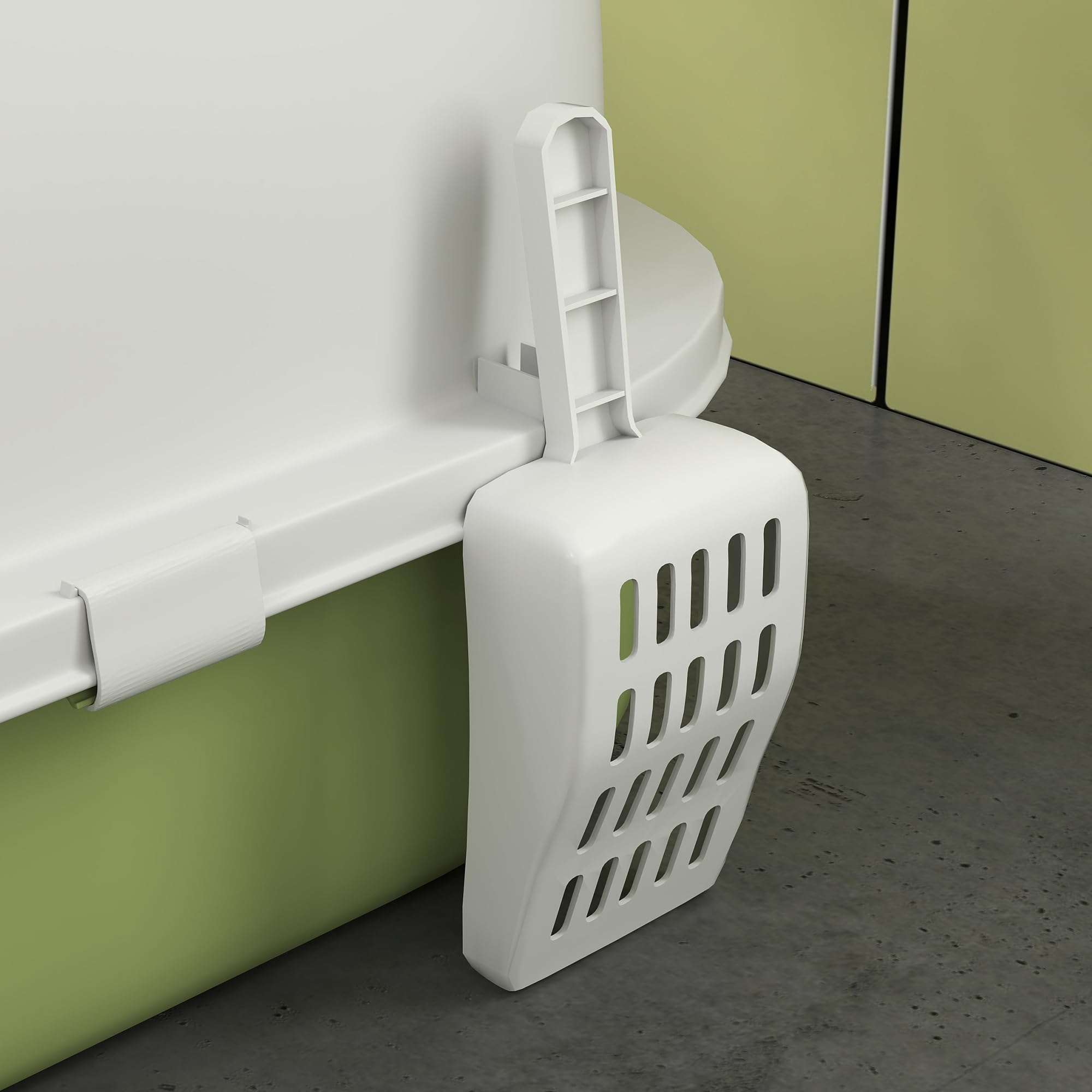 PawHut Lettiera per Gatti Chiusa con Vassoio Estraibile, Toilette per Gatti con Cassetta Igienica per Gatti con Maniglia, Paletta e Filtro ai Carboni Attivi, Verde