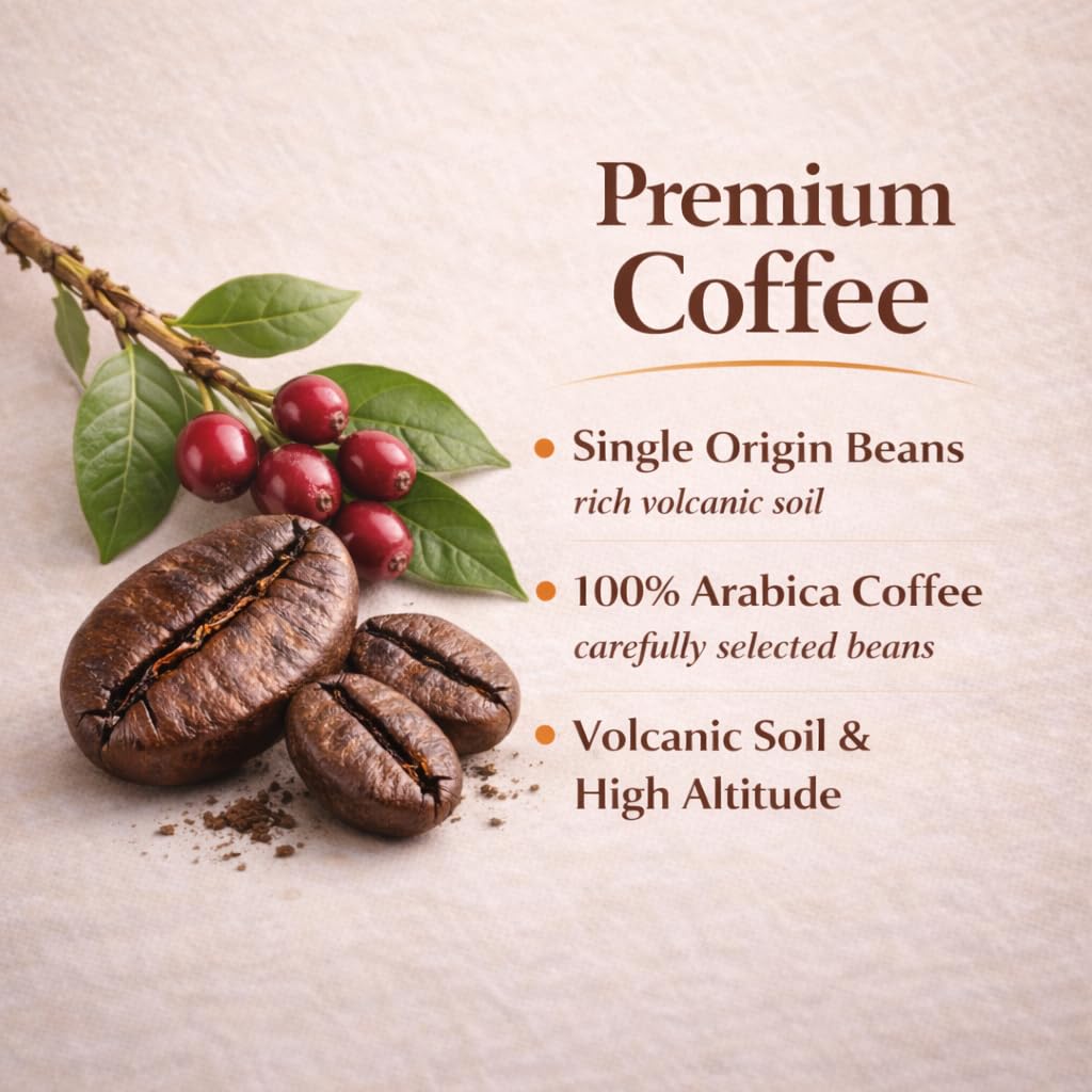 Flavored Ground Coffee – Caramel, 100% Arabica, Single Origin, Medium Roast, USDA Organic, Naturally Flavored – by Coffea Flavor