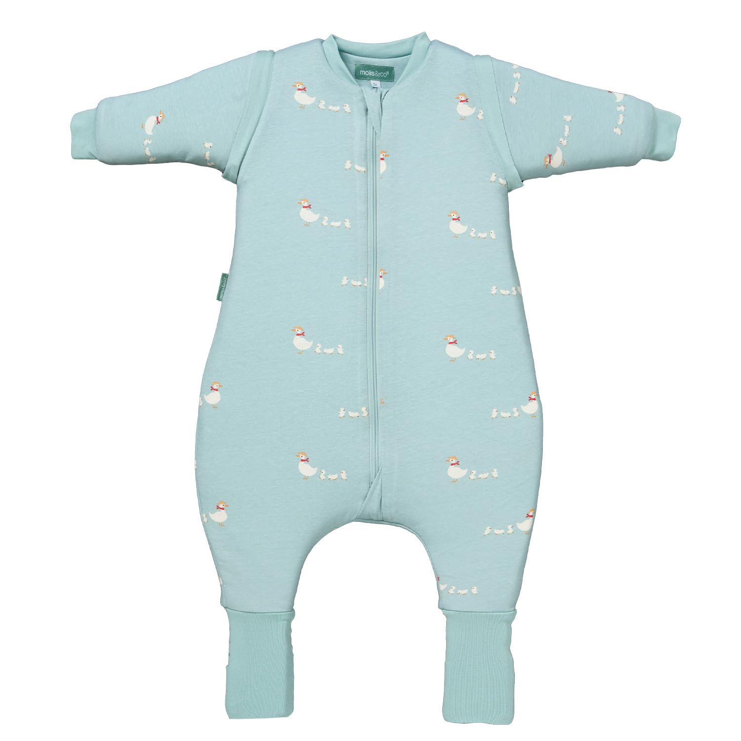 molis&co. Pijama Manta con Mangas Desmontables, Calcetines Antideslizantes, TOG 2.5 Estampado Winter Animals, Algodón 100%, Oeko-Tex 100 Certificado, 1 año — view 7