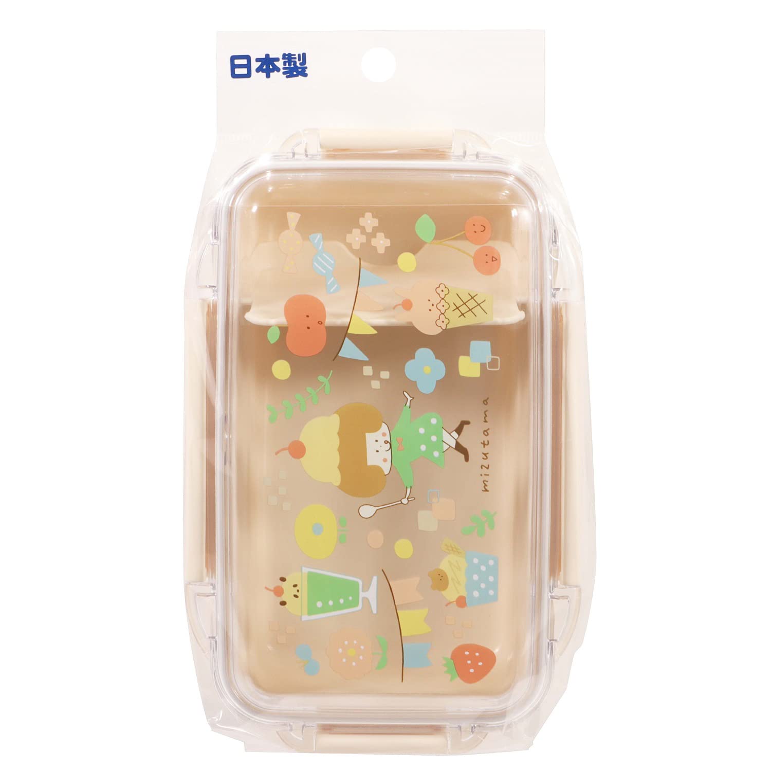 Amazon｜クツワ mizutamaさん 密封4点留め一段弁当箱 500ml MU001 日本