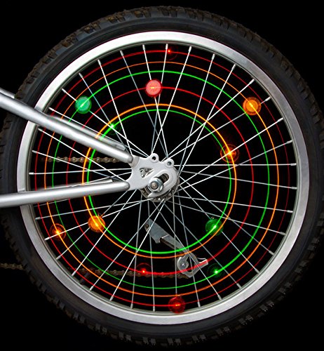 Generic Red : 2017 Bicycle Bike Wheel Safety Spoke Reflector Reflective Mount Clip Warning Light Bike Bicycle Parts