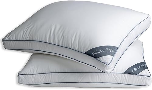 Pillow Fight Knockout - Almohadas de cama de lujo, ajustables y alternativas, la mejor almohada refrescante para el cuello, buena para dormir de