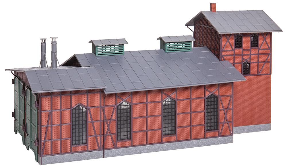 Amazon.com: Faller 120161 Enginehouse 2-stall HO Scale Building