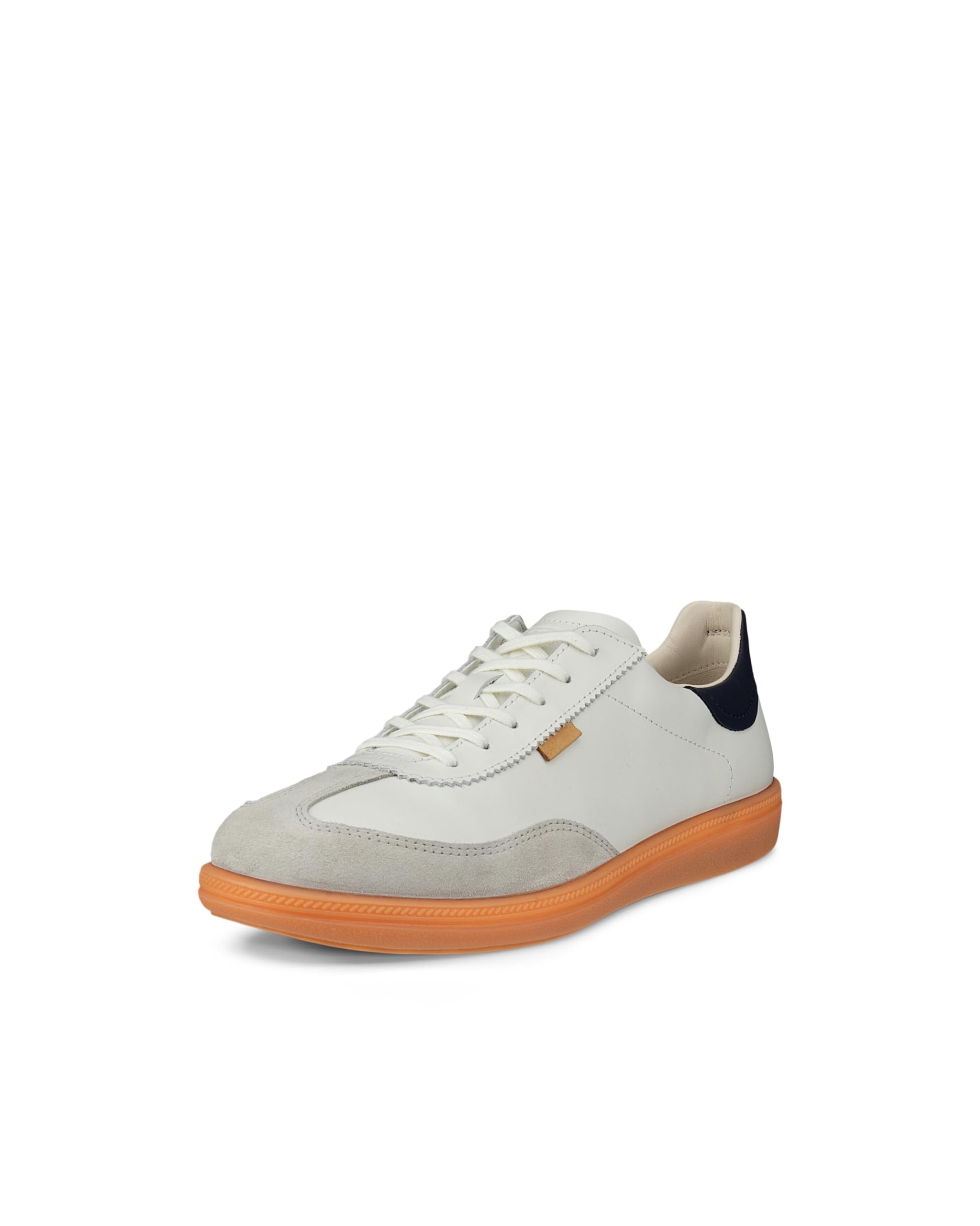 ECCO Women's Sneaker Soft 11, Gravel/White/Marine, 8.5