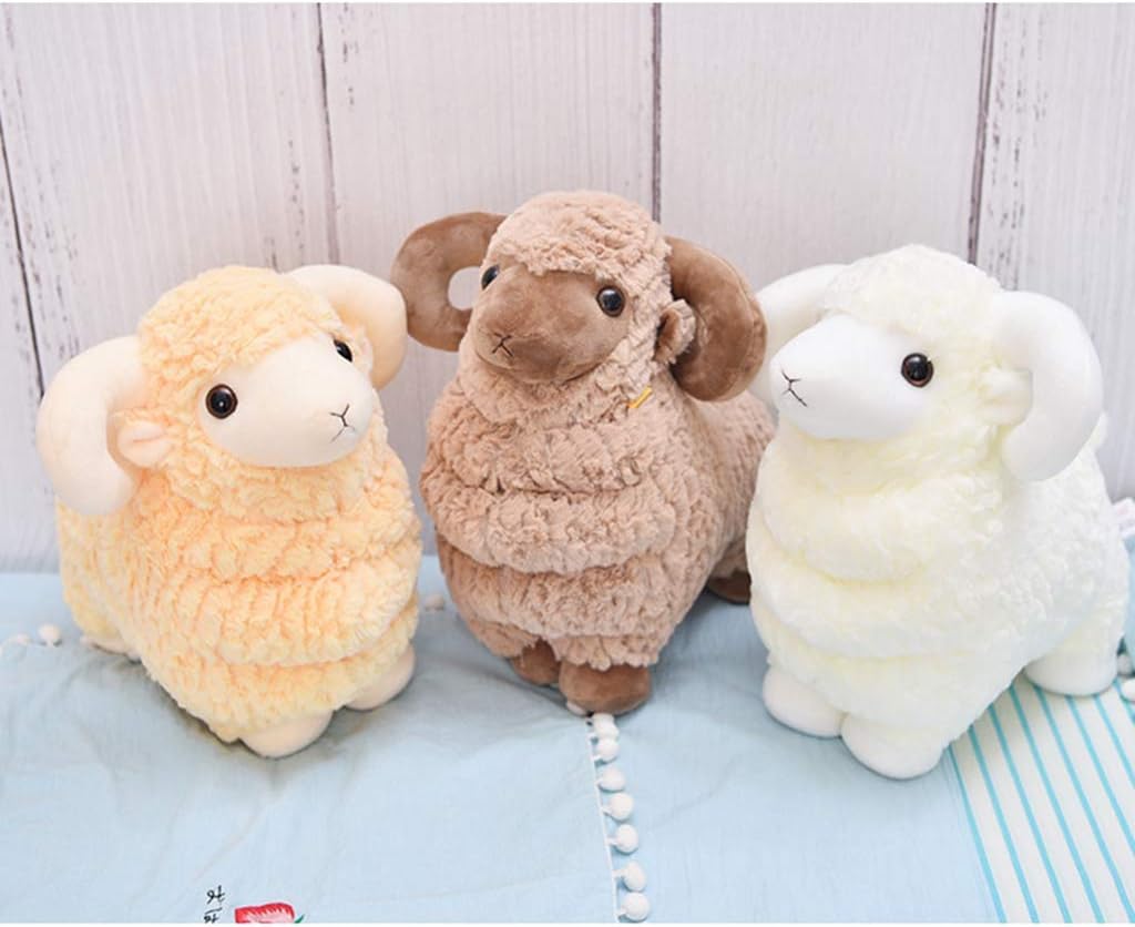 Amazon 羊 ひつじ ぬいぐるみ 抱きまくら かわいい ふわふわ もちもち 子供 赤ちゃん おもしろ お誕生日プレゼント 縫い包み クッション 癒し系 彼女彼氏へ クリスマス インテリア 寝添え おもちゃ ギフト 店飾り ホワイト 27cm ぬいぐるみ おもちゃ