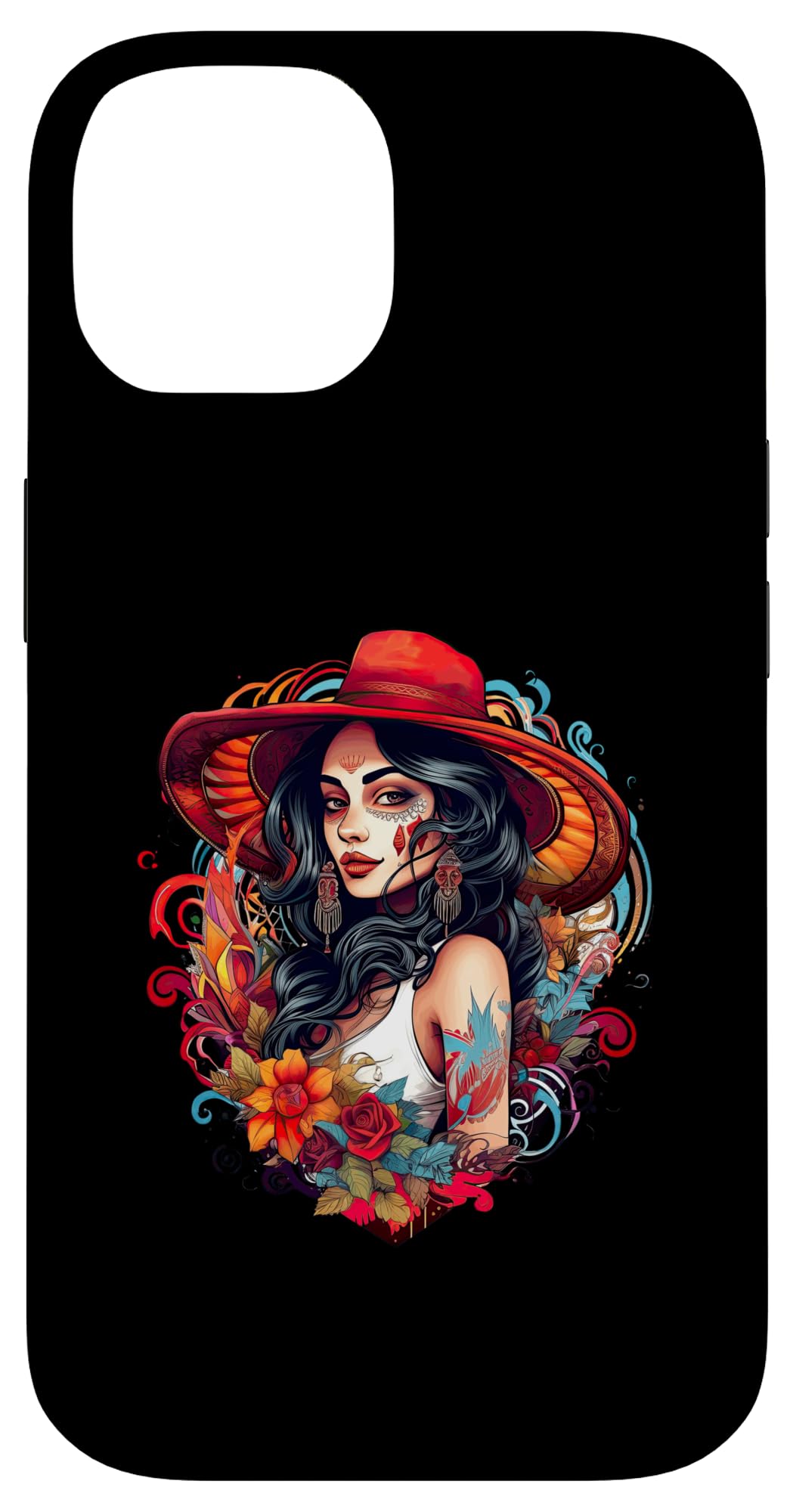 iPhone 14 Chicano Chicana La Raza Barrio Tattoo Art Death Case