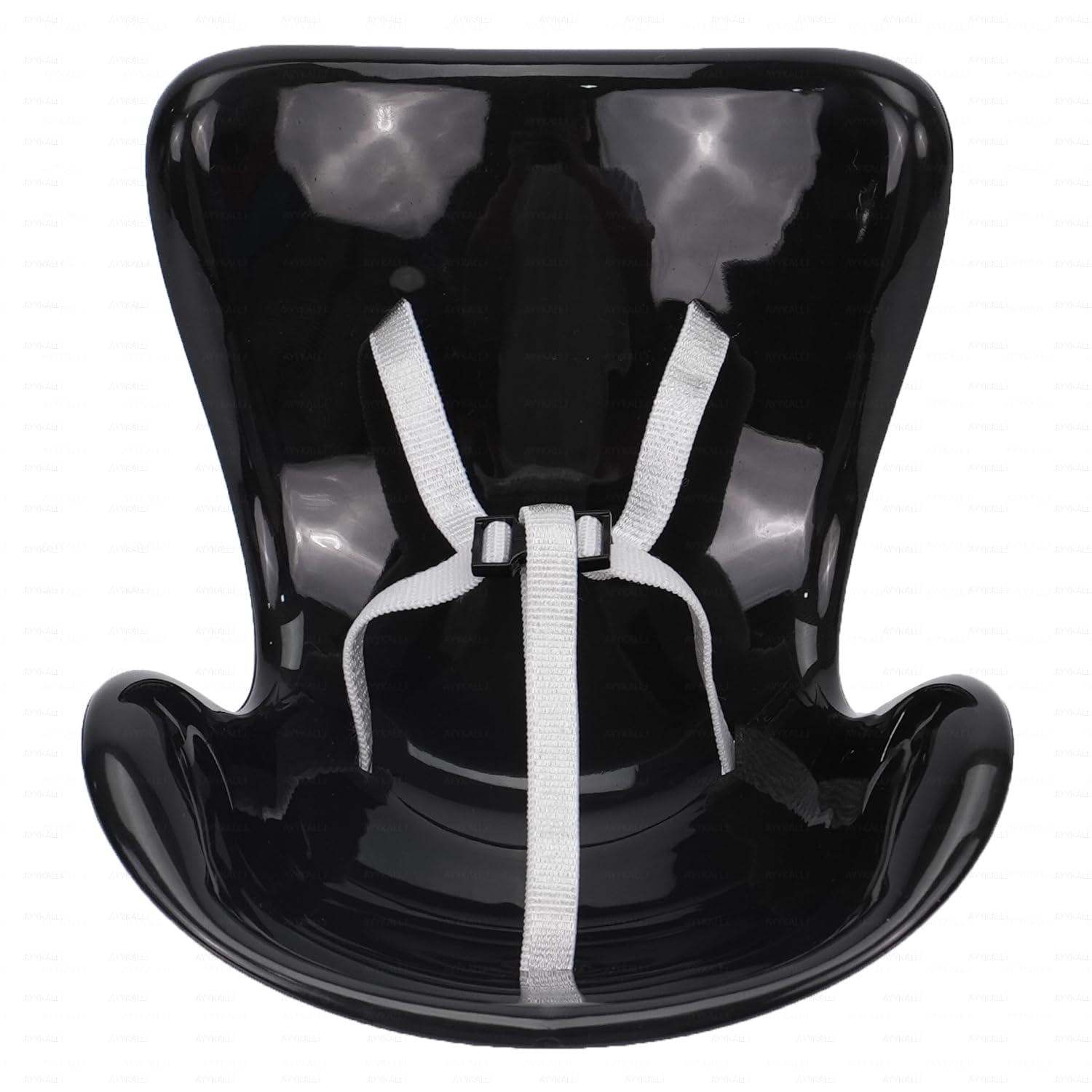 AYYKALLJ Doll car seat Compatible with Labubu, Vent Clip for 10-17cm Blind Box Toys, Secure Doll Seat with Adjustable Safety Strap & Airflow-Friendly Design, Car Decor (Doll Not Included)?Black?