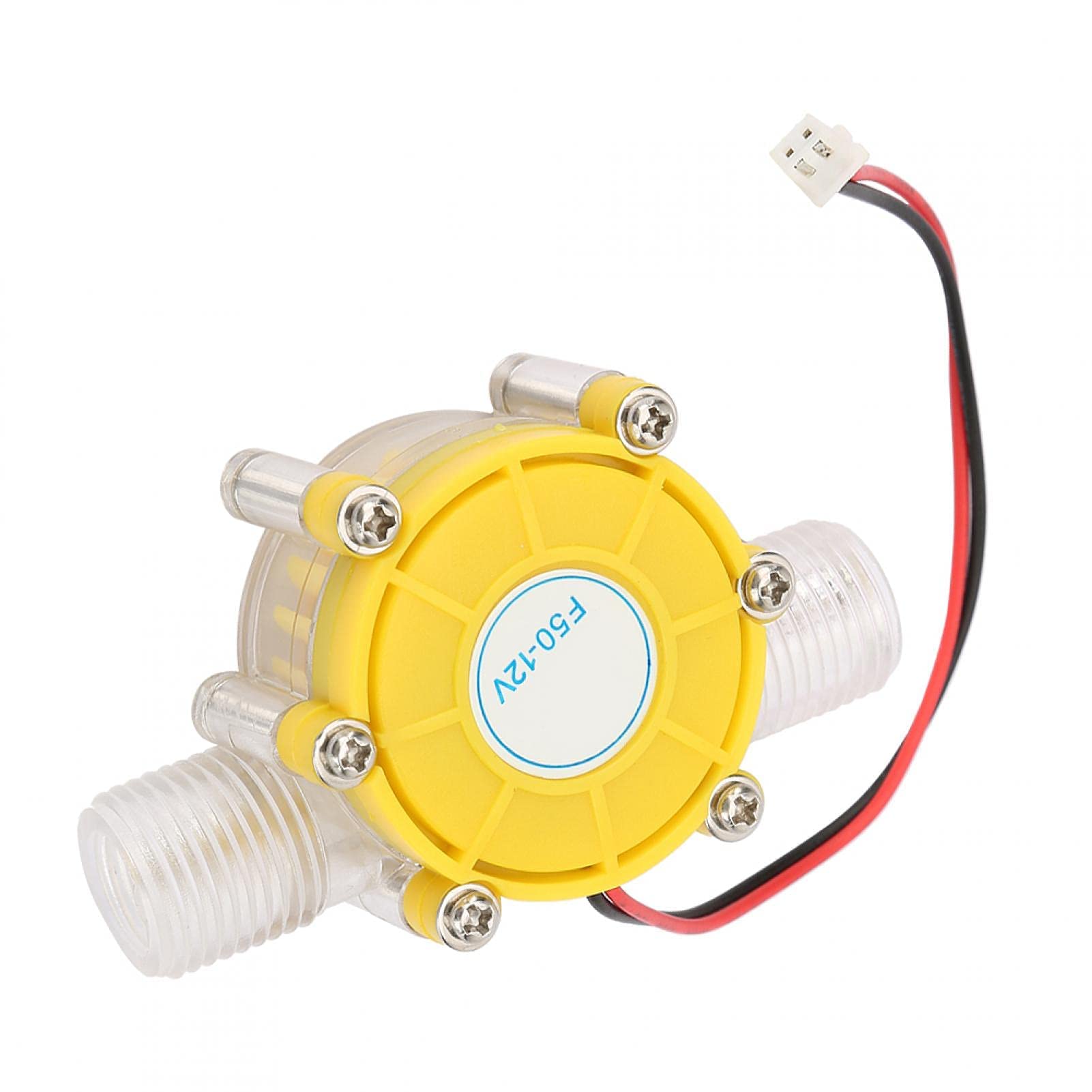 Generator Turbin Wodnych Micro Hydro Generator Narzędzie do ładowania Power Water Flow Generator Żółty(F50 12V przezroczysty żółty)