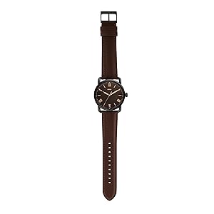 Fossil Men's Copeland Quartz Stainless Steel and Leather Three-Hand Watch
