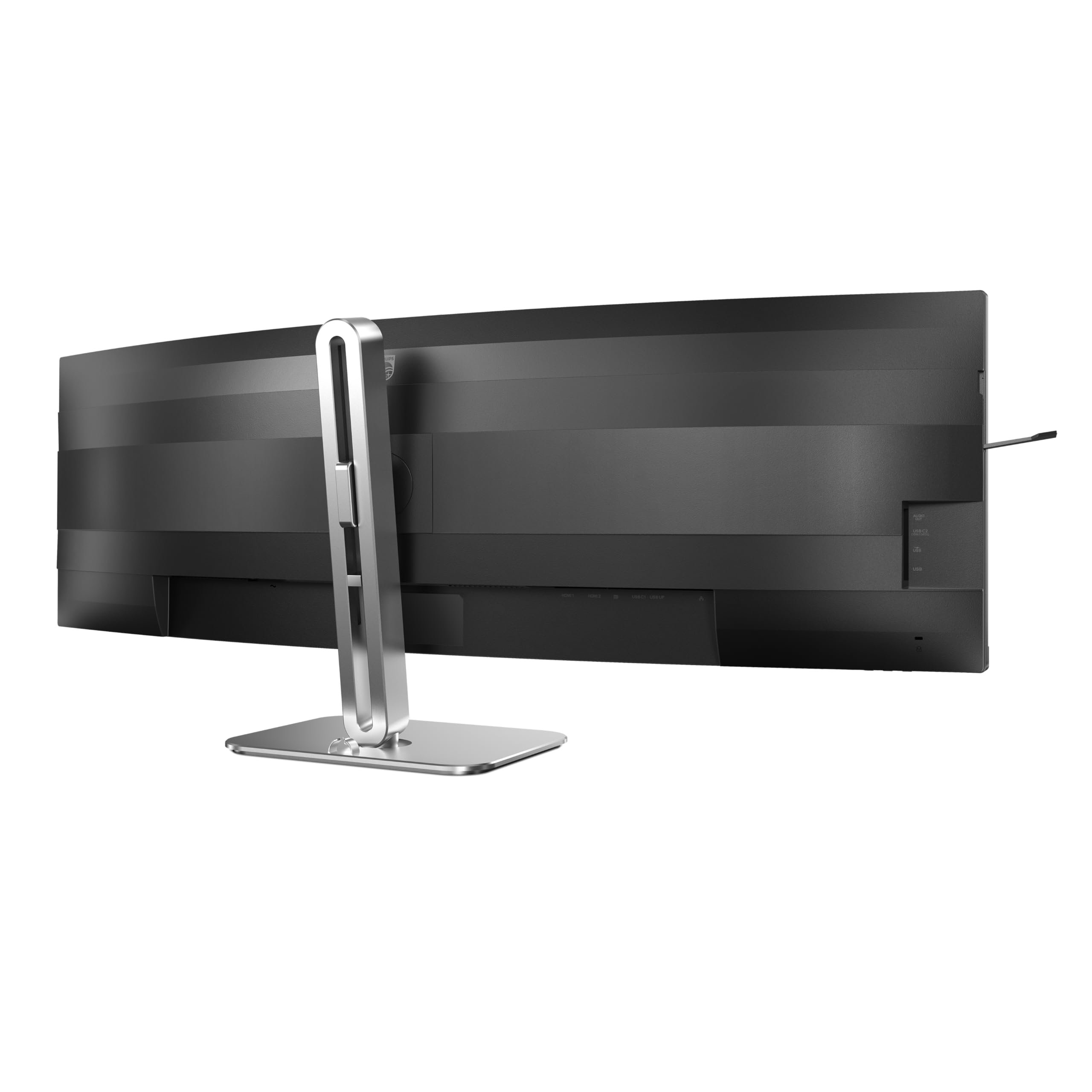 Philips Monitor 49B2U5900C 49 pollici Curvo 5120x1440, DQHD, 75Hz, VA Panel, 4ms GtG, USB Hub Speakers, Height Adjustment, (HDMI2x 2.1 TMDS DP 1x 1.4) HDR400, Grigio Antracite