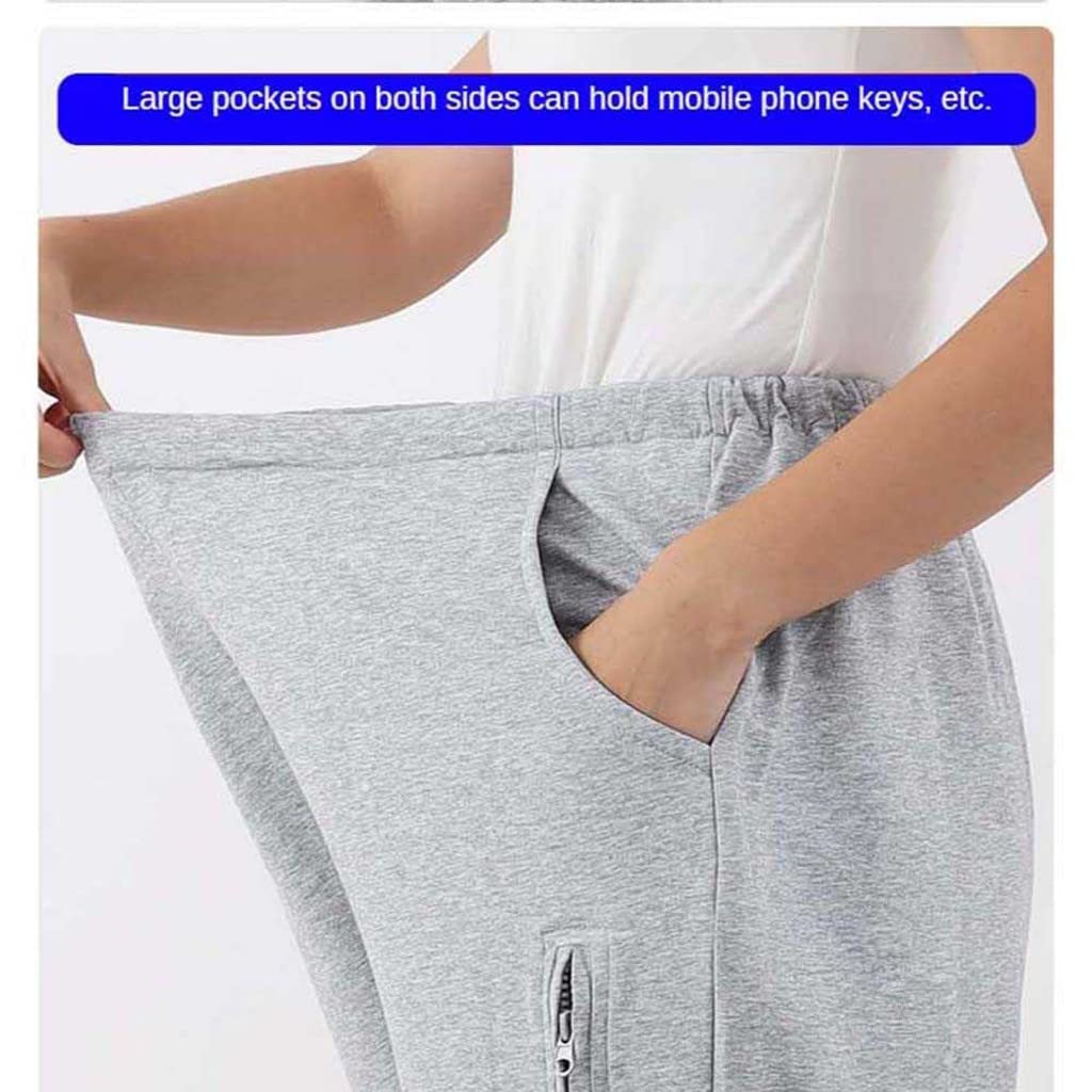 Pantaloni con Sacca per urina - Assistenza per incontinenza per Anziani e pazienti - Pantaloni con catetere, Taglia Media