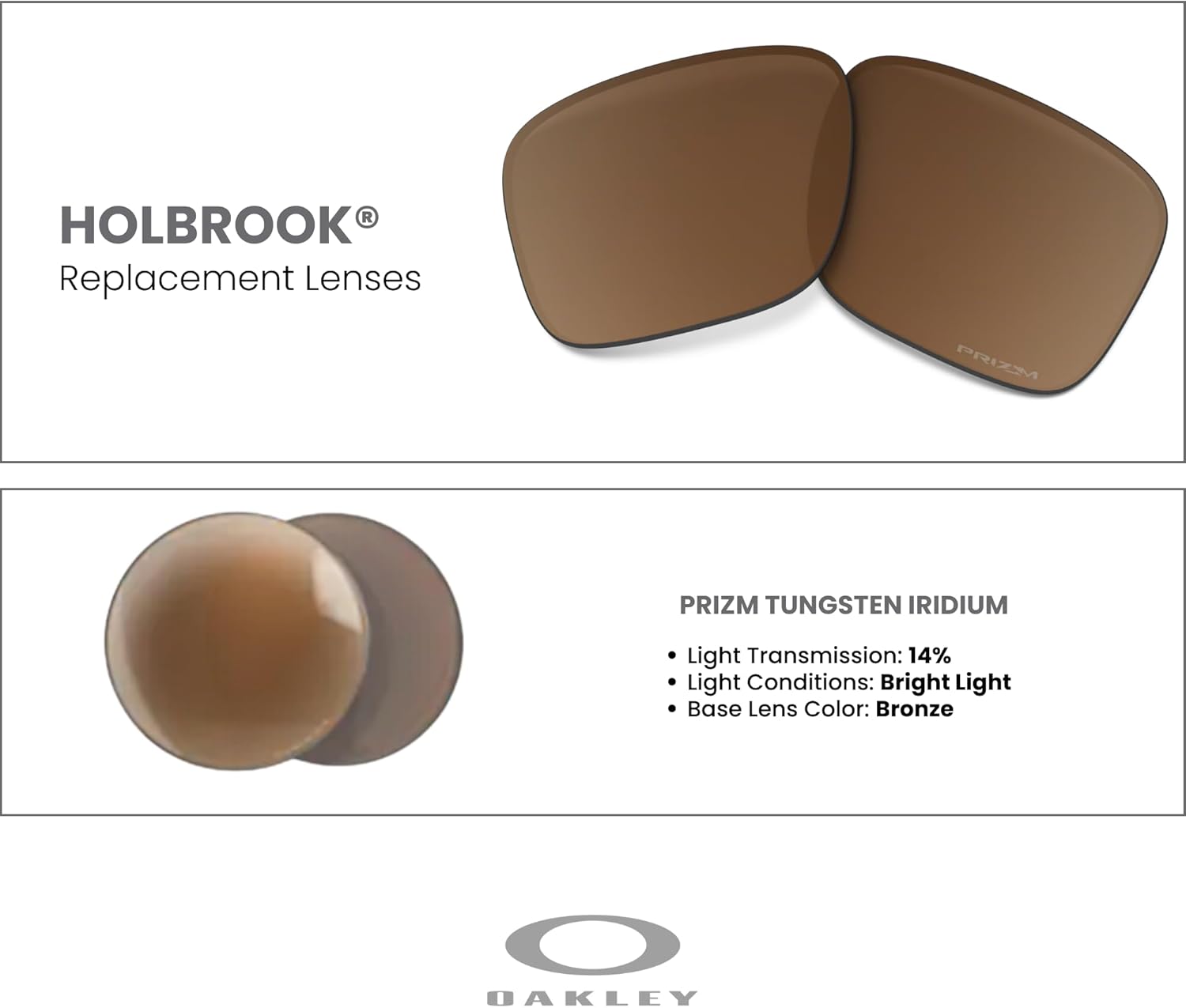 OAKLEY Original Holbrook OO9102 Replacement Lenses+ Bundle Microfiber Pouch -FRAMES NOT INCLUDED