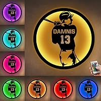 Vista 18 de Custom Golf Player Hanging LED Night Light Personalized Golf Name Neon Sign Golf Player Themed Gift Golf Swing Metal Sign Golf Player Wall Art