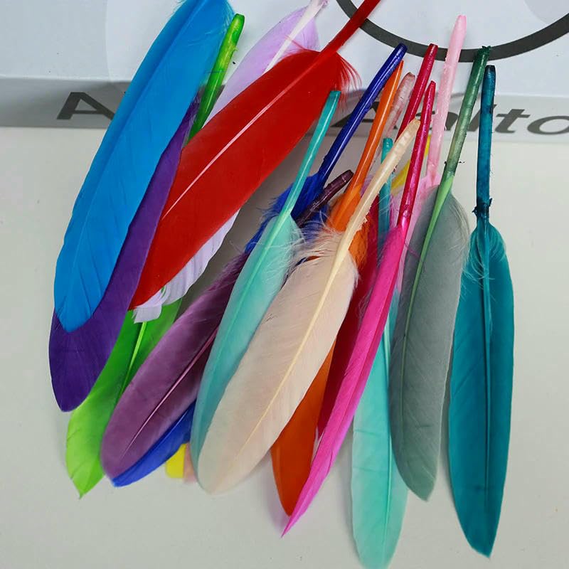 10 Stück/Lot farbige Straußenfedern für Schmuck, DIY-Hochzeiten, Partys, kreative Tischdekorationen, Handarbeit – Wunschfarbe – 30–35 cm (12–14 Zoll)