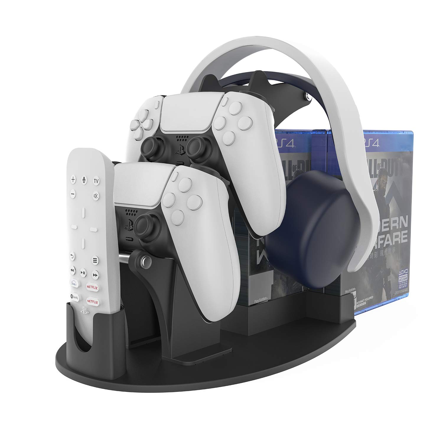 TAACOO PS5 Accessories Organizer and Display Stand with Dual Game Controller Mount & Headphone Stand Hook & Media Remote Holder & 7PCS Game Storage Slots (Black) (B08VX11ZLH) Amazon Price History, Amazon Price Tracker