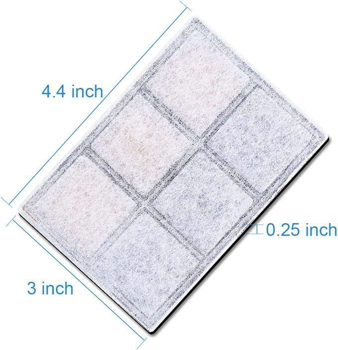 Activated Carbon Filter Compatible with ELSPET/ISYOUNG LED Automatic Dog Cat Water Drinking Fountain Replacement Pet Bowl Drink Dish Filter