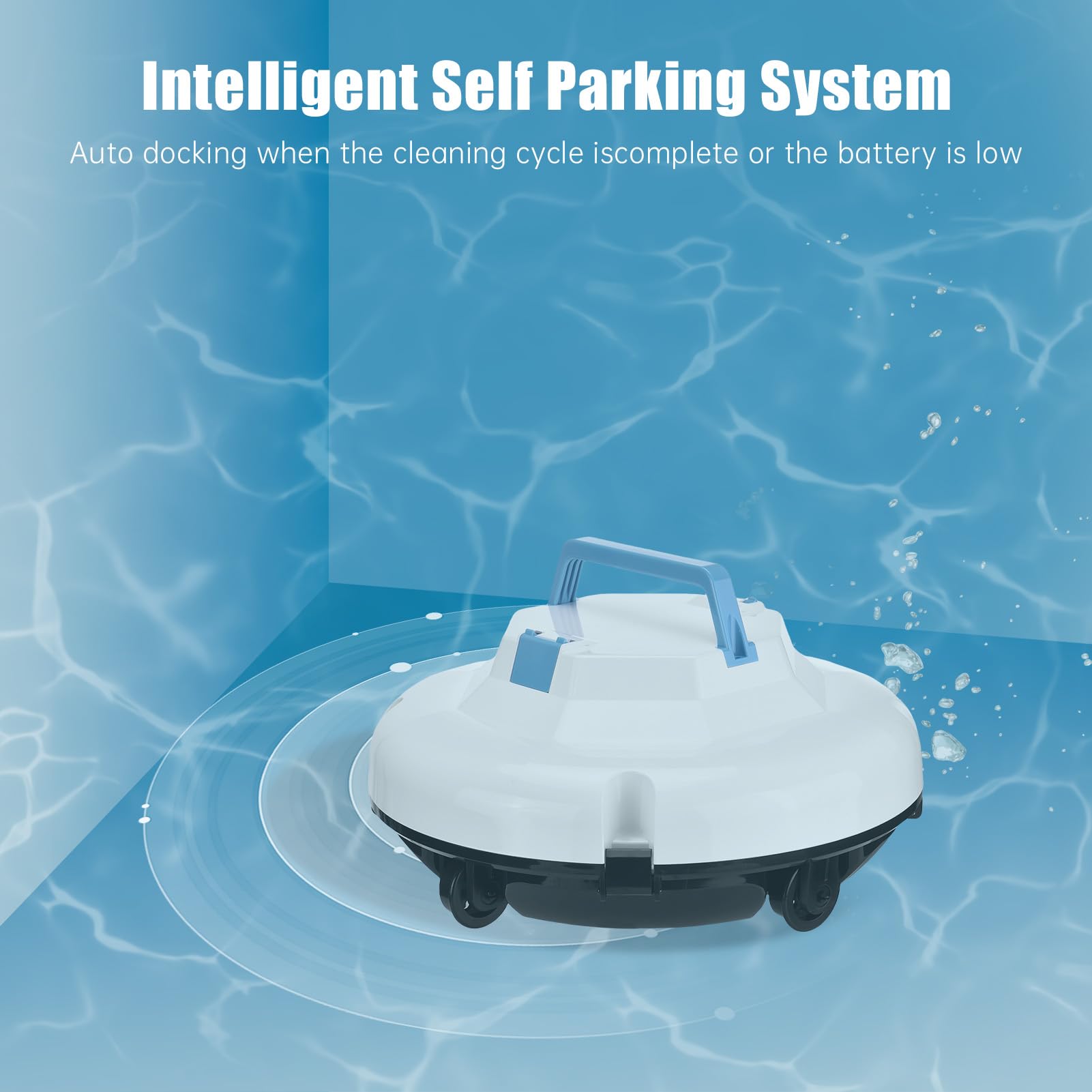 Matybobe Bezprzewodowy Robot Basenowy Silny Auto-parking Ssący (Wtyczka UE)