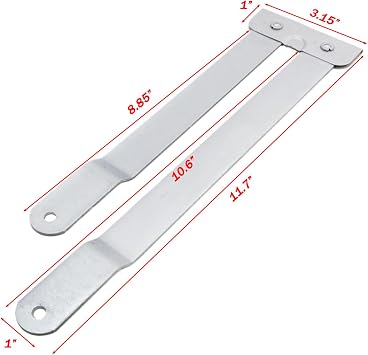 22 Inches Folding Step Ladder Hinge Replacement 2Pcs, Silver