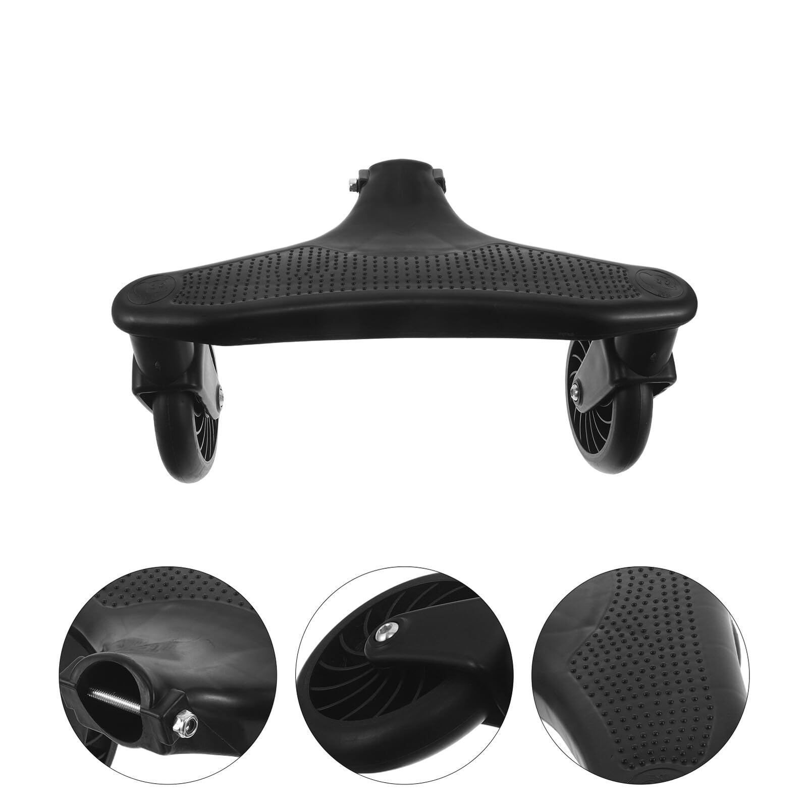 Roue de Frein pour Poussette en Pu Noir, Avant ou Arrière