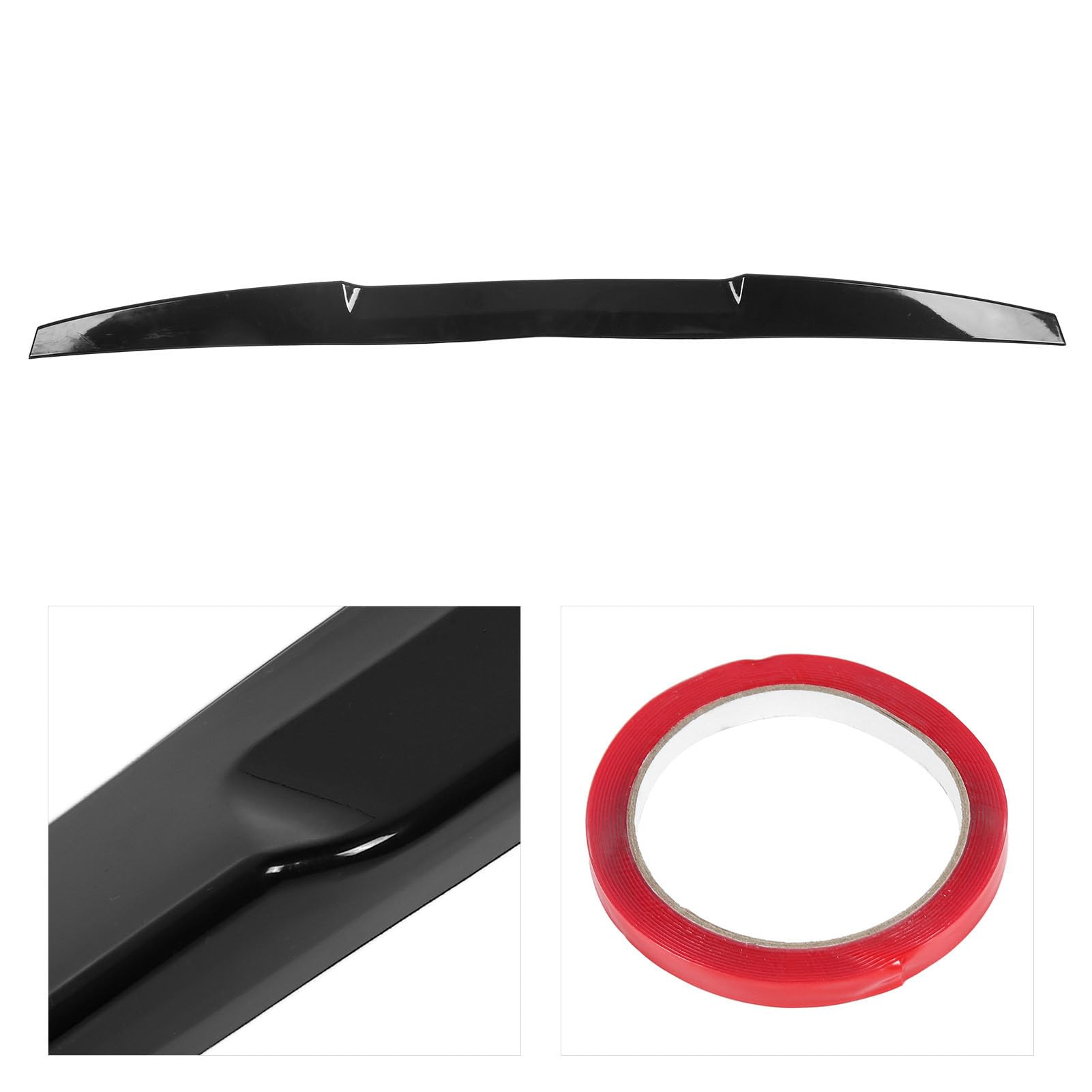 Yinhing Gumowy Spojler Bagażnika 120 Cm, Aerodynamiczna Listwa Dachowa do