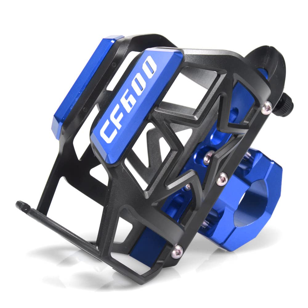 Beverage Water Bottle Drink Cup Holder Bracket Handlebar Mounting fits for CFMOTO Off-Road ATV CFORCE 600 All Years (Blue)