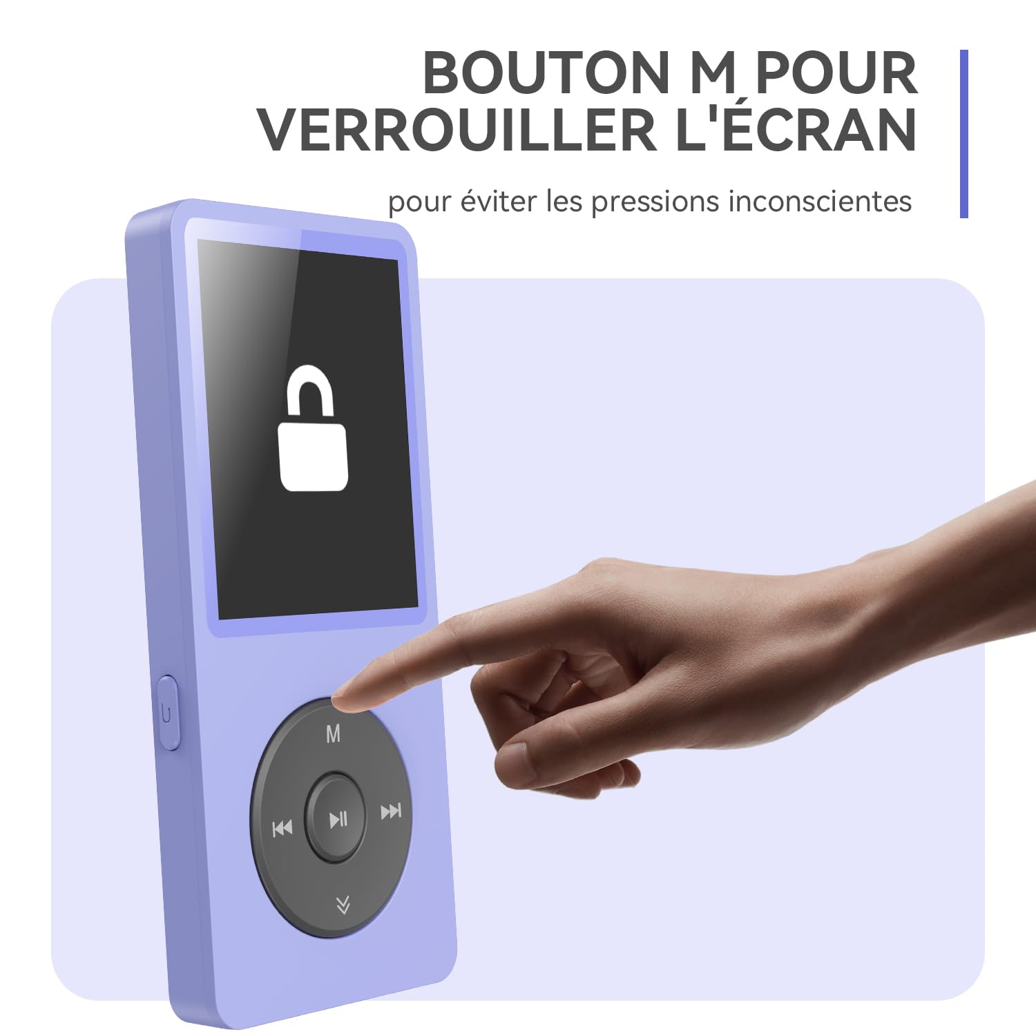 AGPTEK Lecteur MP3 Bluetooth 5.3 32Go, Baladeur MP3 Numérique pour Enfants