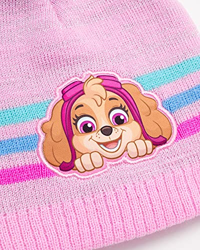 Nickelodeon Girls' Paw Patrol Winter Hat - 2 Pack Paw Patrol Pom Pom Beanie (Toddler)3