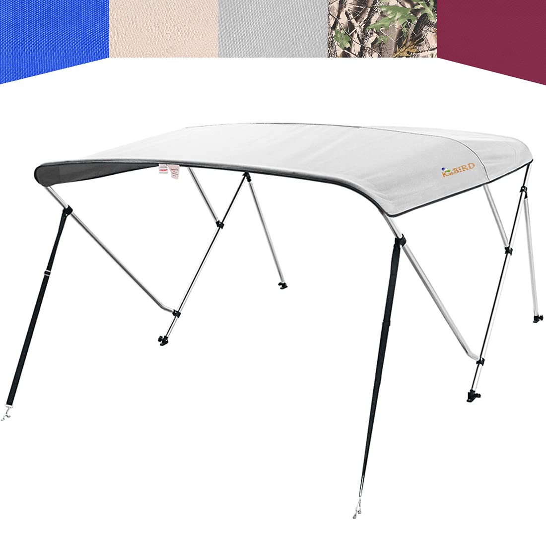 Buy KING BIRD 3 Bow Bimini Top Cover Sun Shade Boat Canopy Waterproof 1