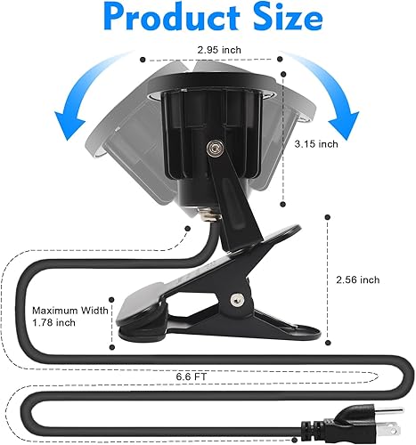 Miniatura 4 de Taysing Luces LED para exteriores, impermeables, con abrazadera, luces de paisaje, con clip para iluminación de acento, plantas, patio, jardín,