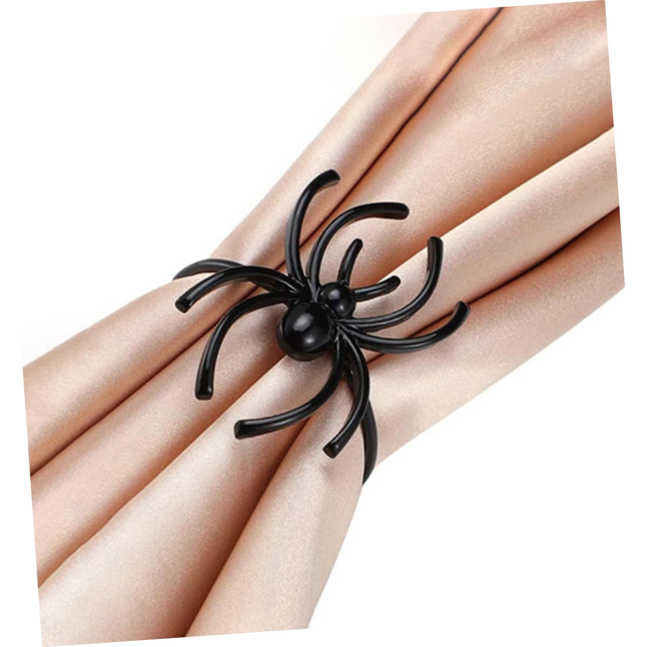 Cabilock 5 Set Portatovagliolo Ragno Decorazioni Portatovaglioli Asse Tovaglioli Monotoni Fermatovagliolo Halloween Soprammobili Addobbi Halloween Fibbie Per Tovaglioli Black 6 Pezzi * 5