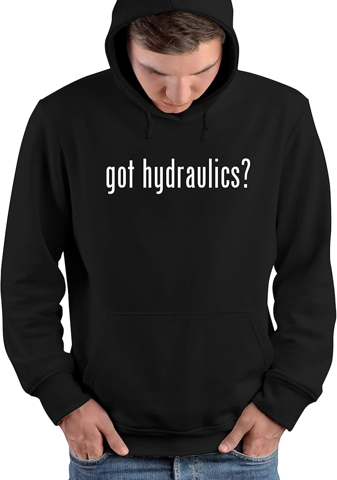 got hydraulics? Men's Soft Graphic Hoodie Sweatshirt, Black, Small