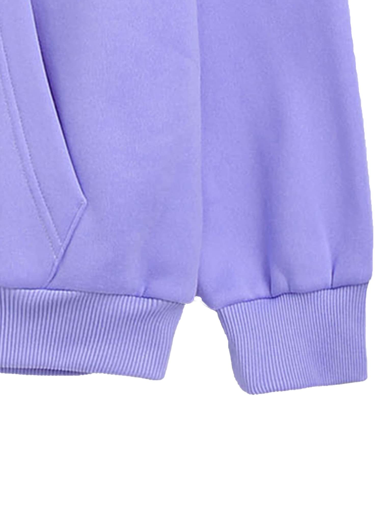 TOPLOT Men's Causal Solid Woolen Blend Hoodie with Hooded Neck (Mens-Hoodie-5047-Purple-M) 3