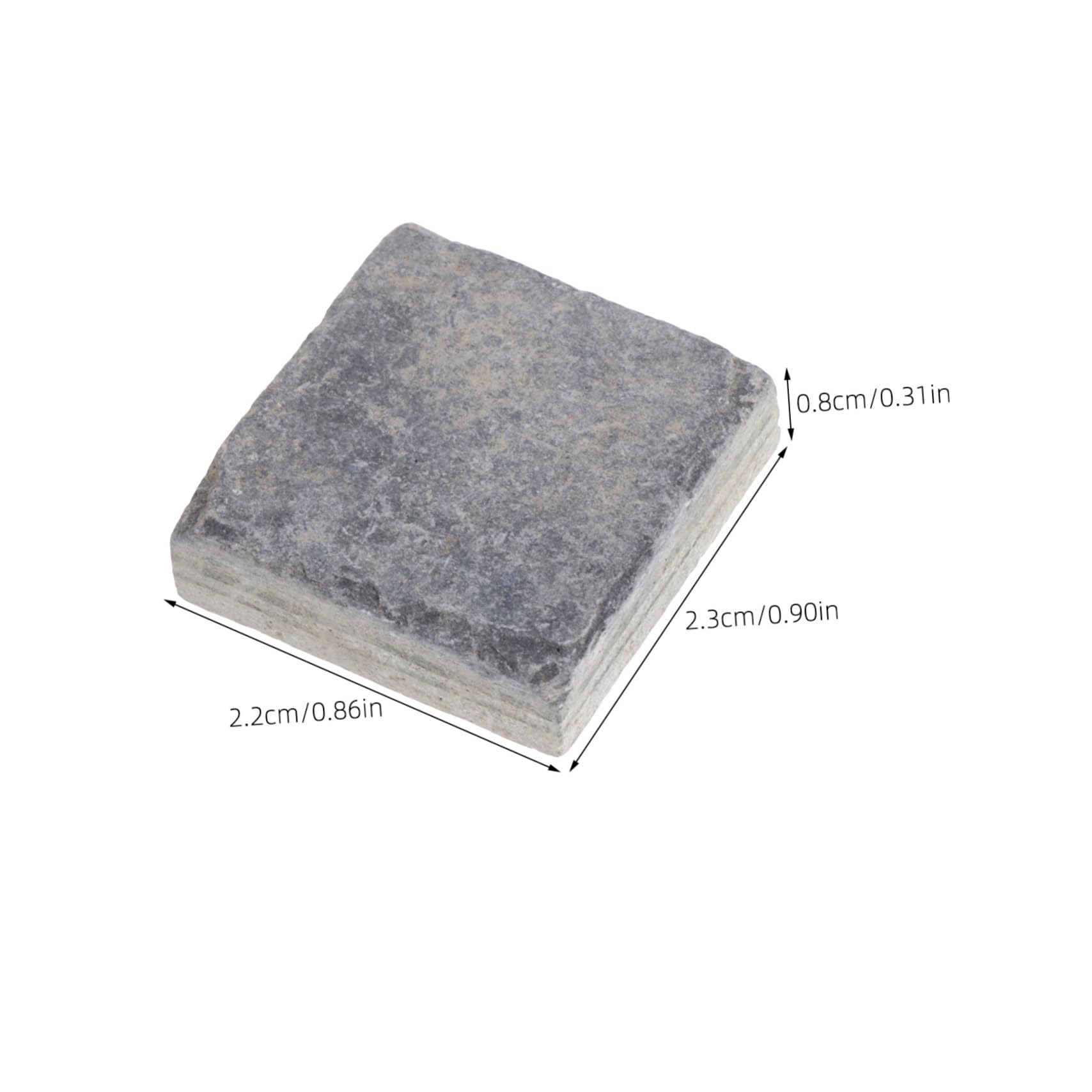 Hohopeti Realistic Natural Stone Tiles 10pcs Fish Tank Gravel Aquarium Rocks Gravel Decorative Bricks for Freshwater Aquarium