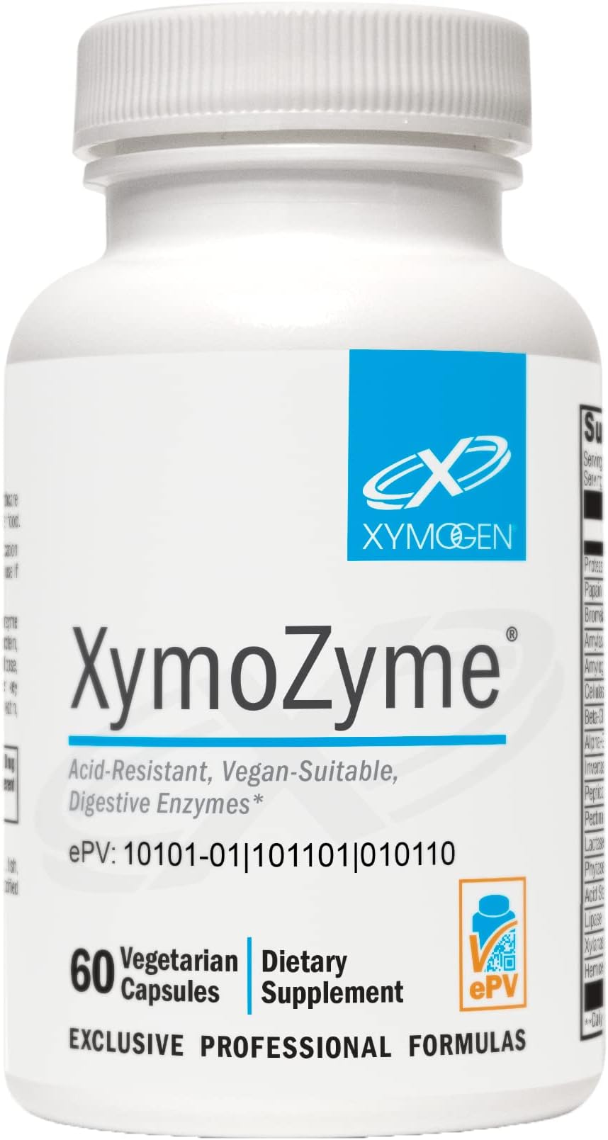XYMOGEN XymoZyme Vegan Digestive Enzymes for Gut Health
