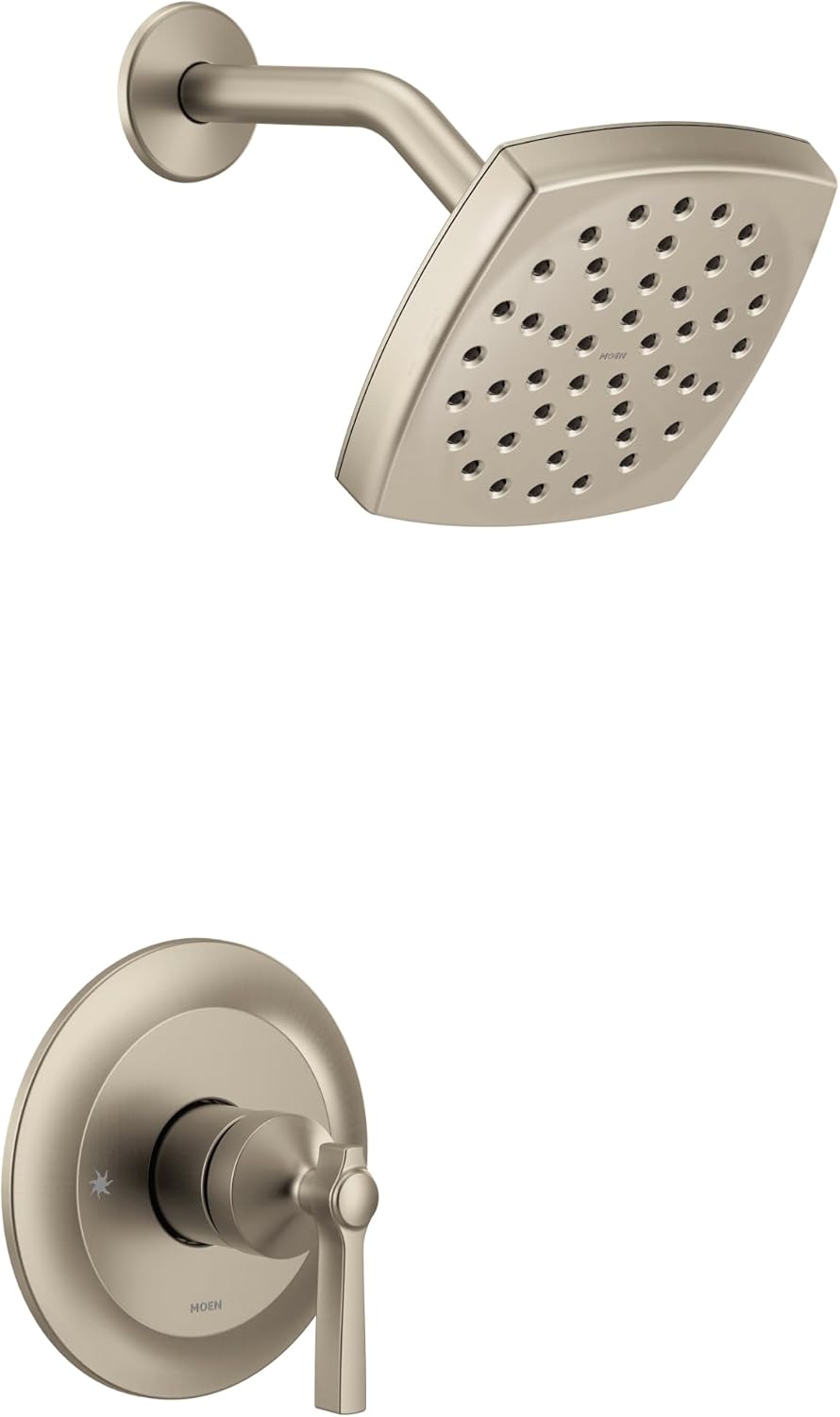 Moen UTS3912EPBN Flara M-CORE 3-Series 1-Handle Eco-Performance Shower Trim Kit, Valve Required, Brushed Nickel