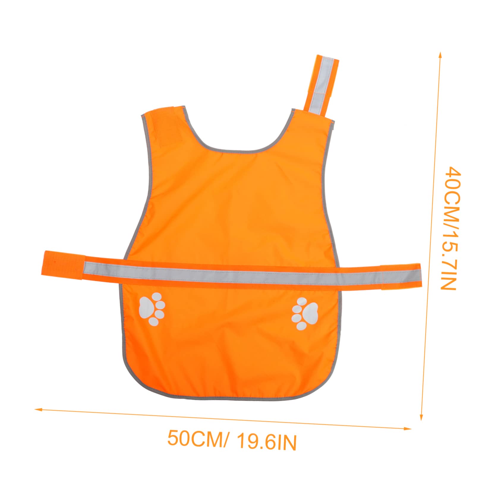 INOOMP 5St Hund reflektierende Weste Welpenweste Haustier-Hundekleidung Reflektorweste hundewarnwesten Hunde Warnweste Haustierweste Outdoor-Haustierkleidung Oxford-Stoff Orange