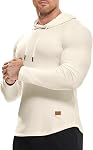 JMIERR Men's Long Sleeve Hoodies Shirt Casual Longline Pullovers T-Shirts | Drawstring Hoodie, Athletic Sweatshirt, Hoody, Fall, Winter, Stretch, Muscle Shirt, Regular Fit, Golf, Solid Color