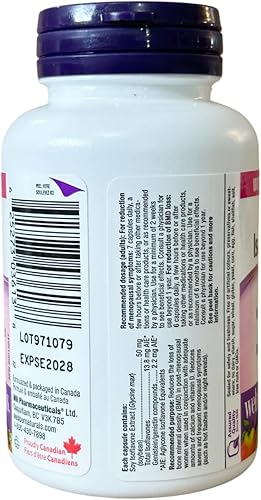 Miniatura 5 de Webber Naturals Isoflavonas de soja 50 mg 90 cápsulas