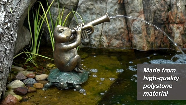 Amazon.com: Aquascape Jazz Frog Spitter Fountain for Pond
