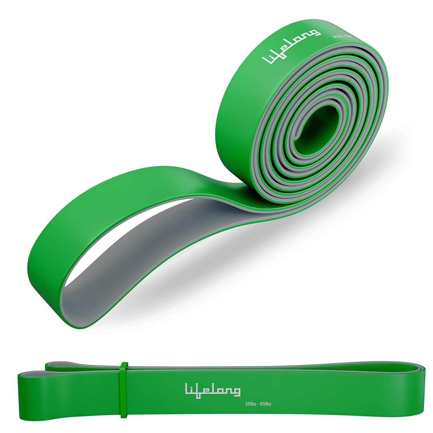 Lifelong Resistance Band for Fitness Training | Exercise & Stretching | Pull Up Band for Home & Gym | Loop Band for Men & Women | Toning Band | Durable Resistance Band for Men | 16-39kg, Medium |Green-image-25
