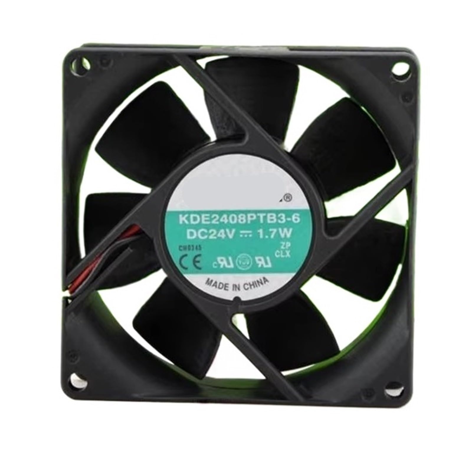 YUSKICCNE 80 * 80 * 25MM 8CM 24V 1.7w Cooling Fan KDE2408PTB3-6(2wire G1)